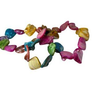 Bijoux Bar 3 Piece Shell Pearl Bracelets